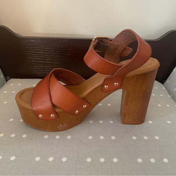 Vintage Limelight  Vegan Platform Sandals Shoe - Picture 6 of 13